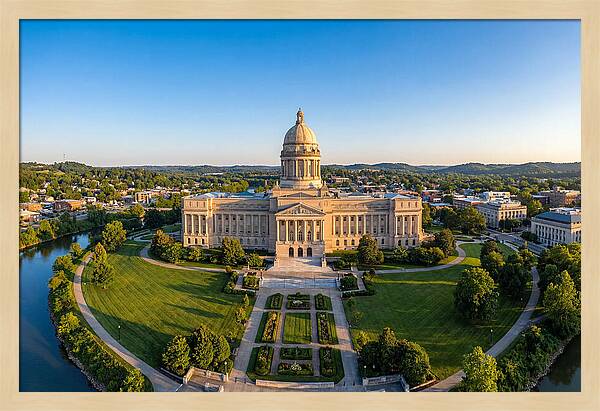 Kentucky State Capitol At Dusk