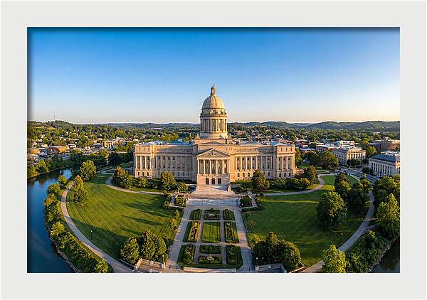 Kentucky State Capitol At Dusk