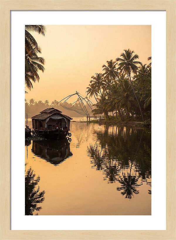 Kerala Backwaters At Golden Hour