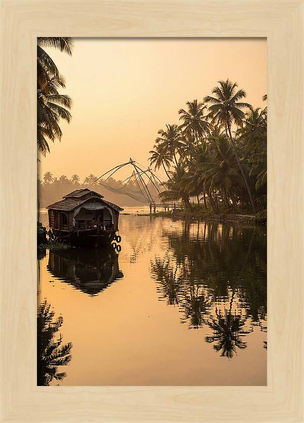 Kerala Backwaters At Golden Hour
