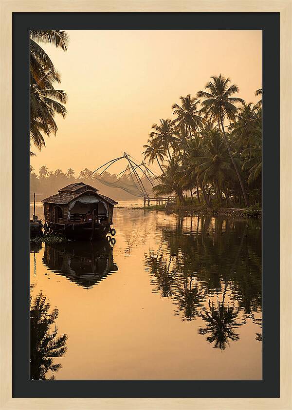 Kerala Backwaters At Golden Hour