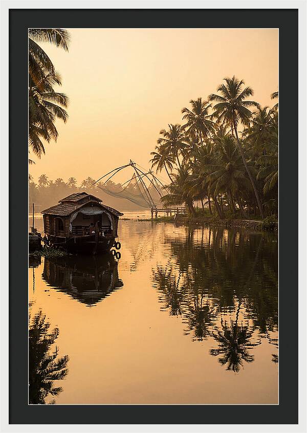 Kerala Backwaters At Golden Hour
