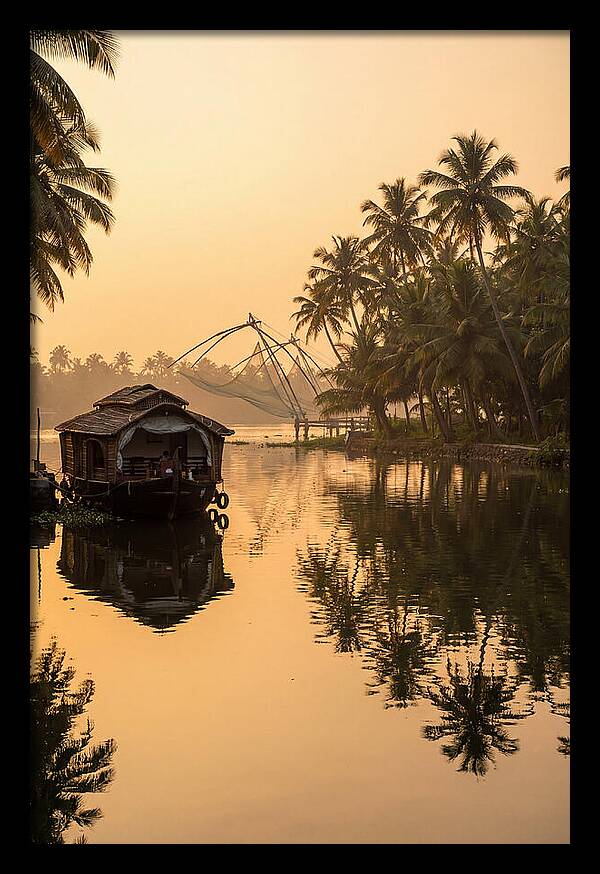Kerala Backwaters At Golden Hour