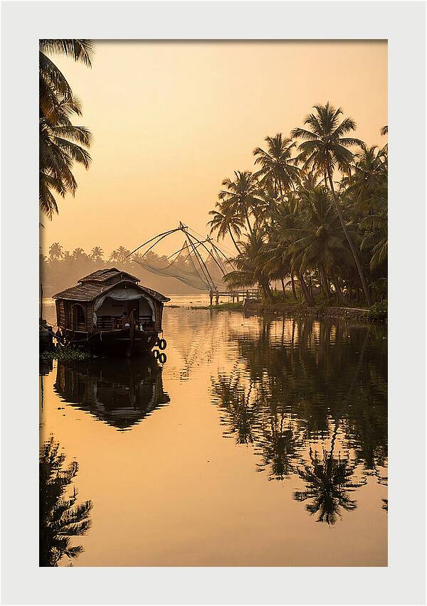 Kerala Backwaters At Golden Hour
