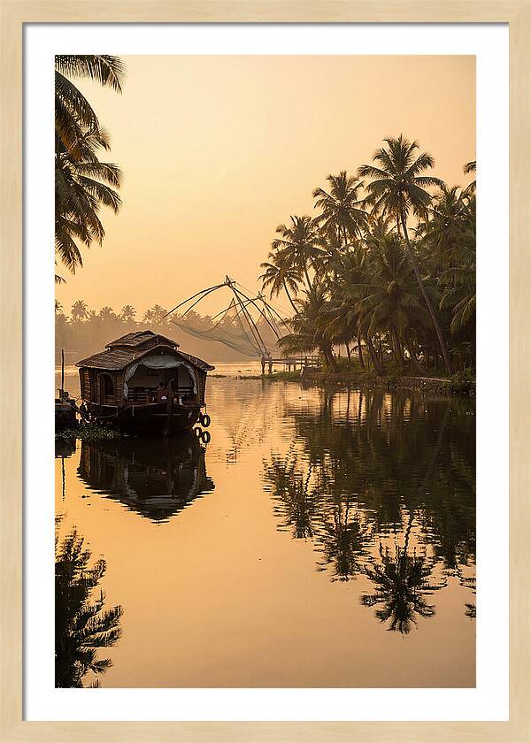 Kerala Backwaters At Golden Hour
