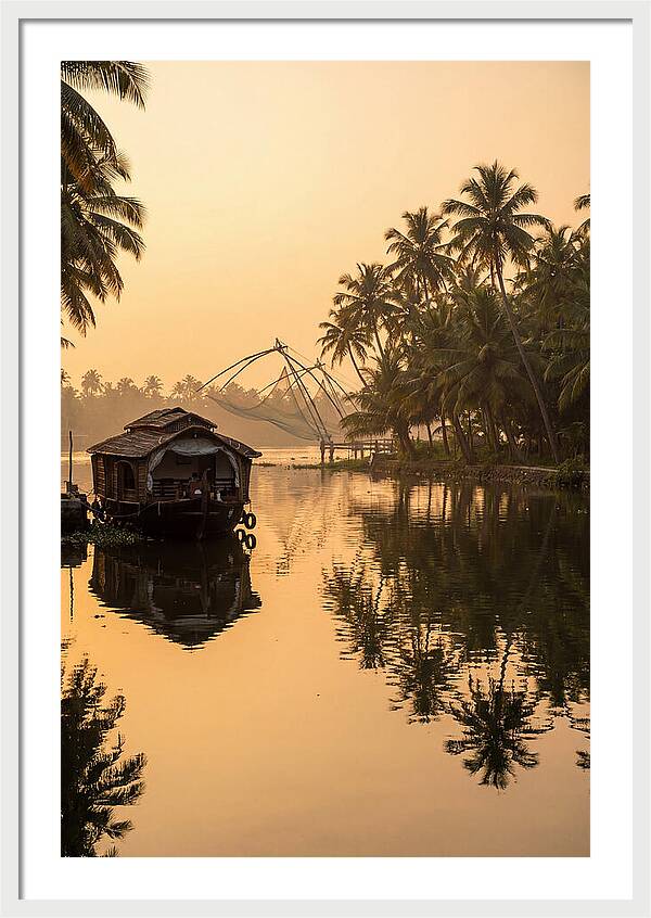 Kerala Backwaters At Golden Hour