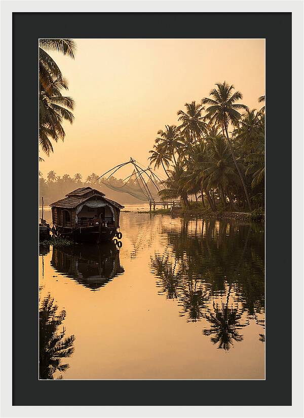 Kerala Backwaters At Golden Hour