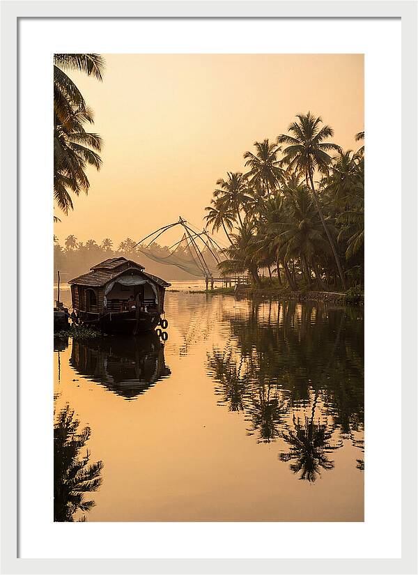 Kerala Backwaters At Golden Hour