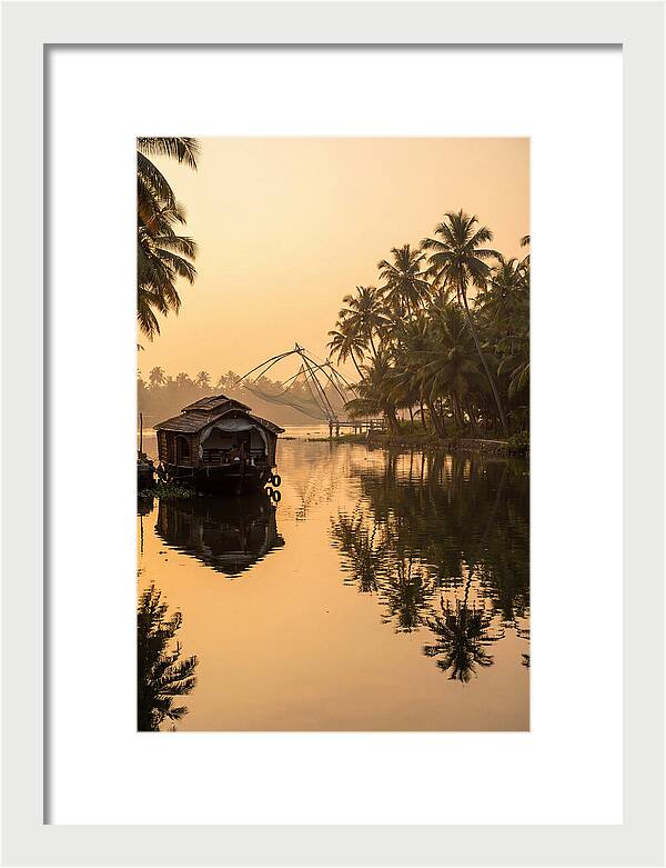 Kerala Backwaters At Golden Hour