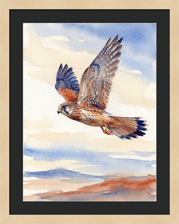 Kestrel In Flight