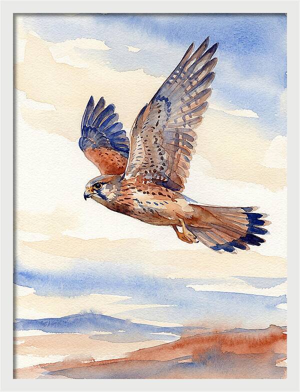 Kestrel In Flight