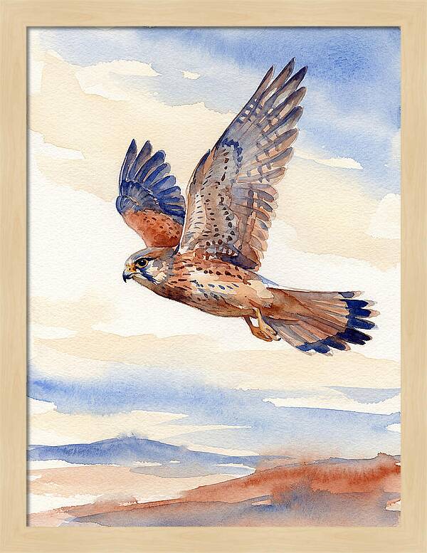Kestrel In Flight