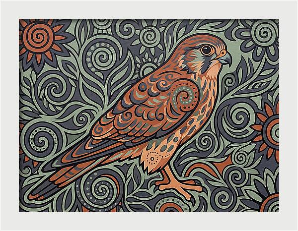 Kestrel In Folk Style