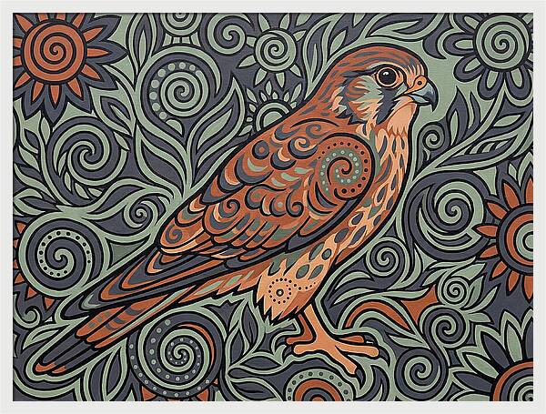Kestrel In Folk Style