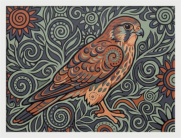 Kestrel In Folk Style