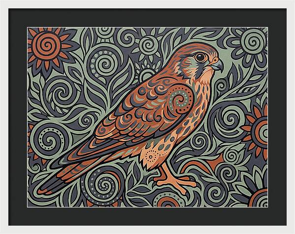 Kestrel In Folk Style
