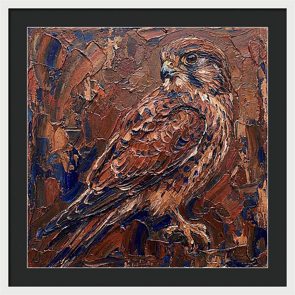 Kestrel In Rich Textures
