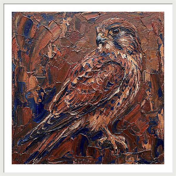 Kestrel In Rich Textures