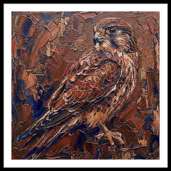 Kestrel In Rich Textures