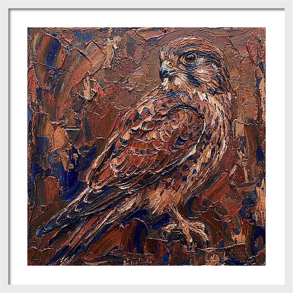 Kestrel In Rich Textures
