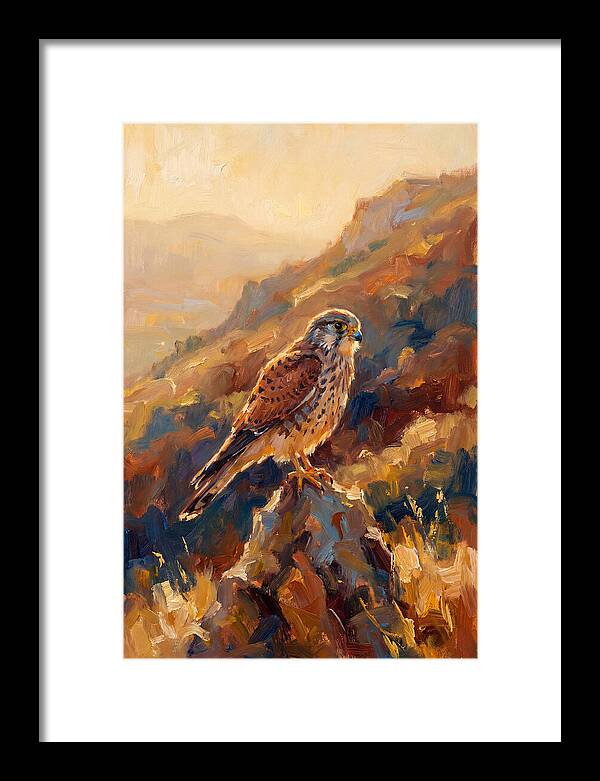 Kestrel In The Mediterranean Light