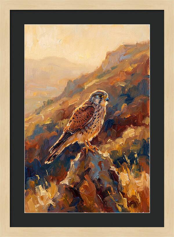 Kestrel In The Mediterranean Light