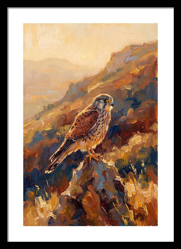 Kestrel In The Mediterranean Light