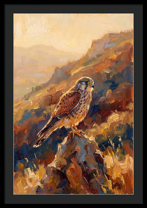 Kestrel In The Mediterranean Light