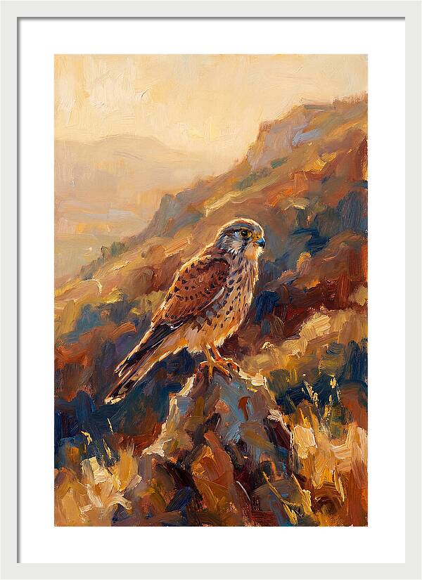Kestrel In The Mediterranean Light