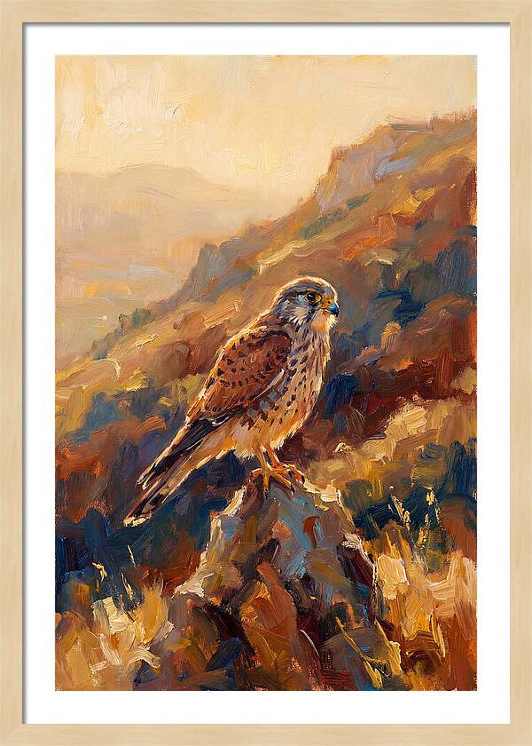 Kestrel In The Mediterranean Light