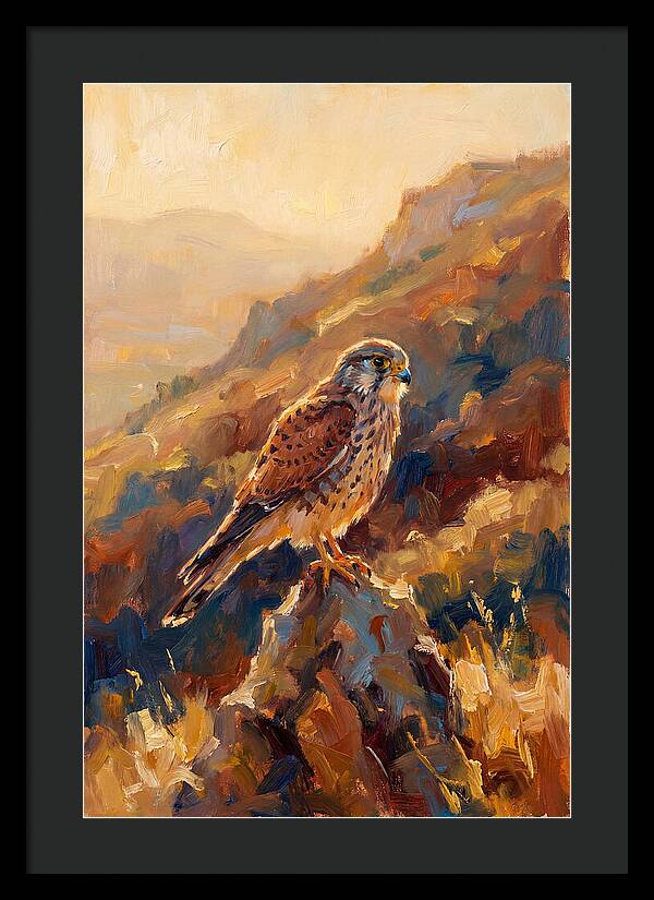 Kestrel In The Mediterranean Light