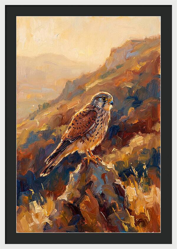 Kestrel In The Mediterranean Light