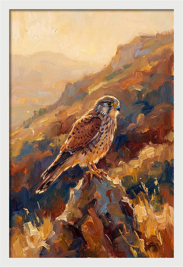 Kestrel In The Mediterranean Light