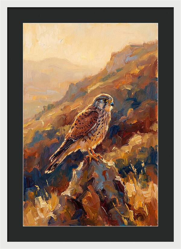 Kestrel In The Mediterranean Light