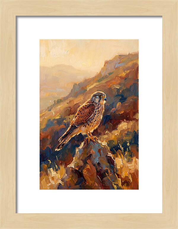 Kestrel In The Mediterranean Light