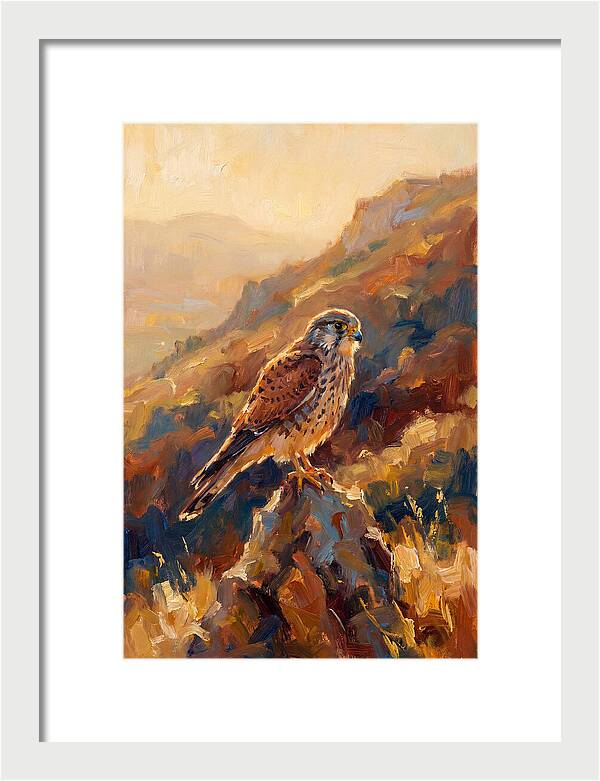 Kestrel In The Mediterranean Light