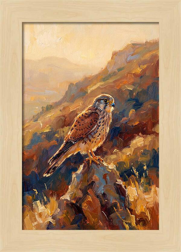 Kestrel In The Mediterranean Light