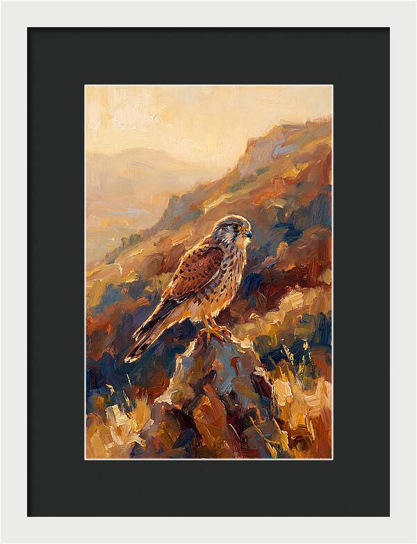 Kestrel In The Mediterranean Light