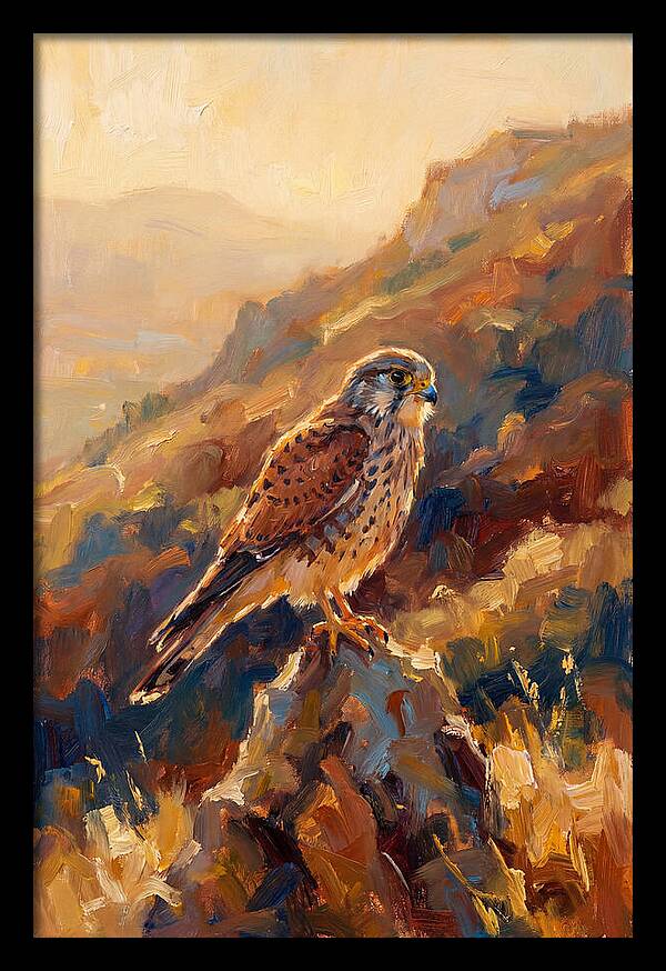Kestrel In The Mediterranean Light