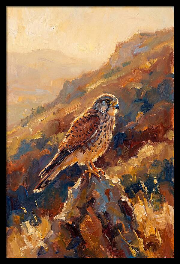Kestrel In The Mediterranean Light