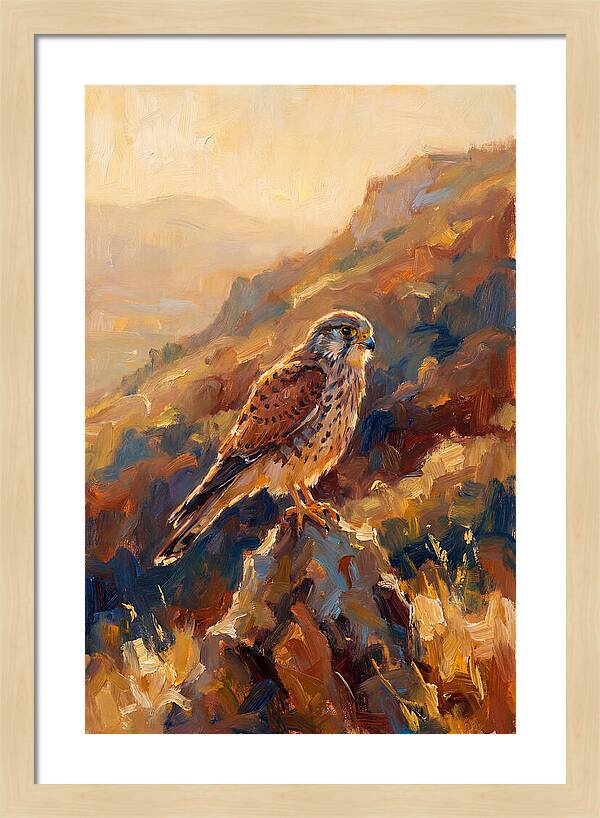 Kestrel In The Mediterranean Light