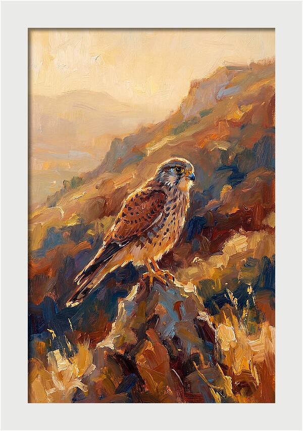 Kestrel In The Mediterranean Light