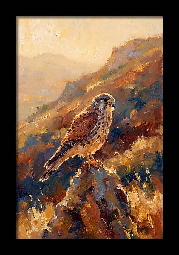 Kestrel In The Mediterranean Light