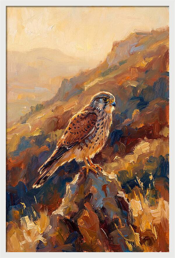 Kestrel In The Mediterranean Light