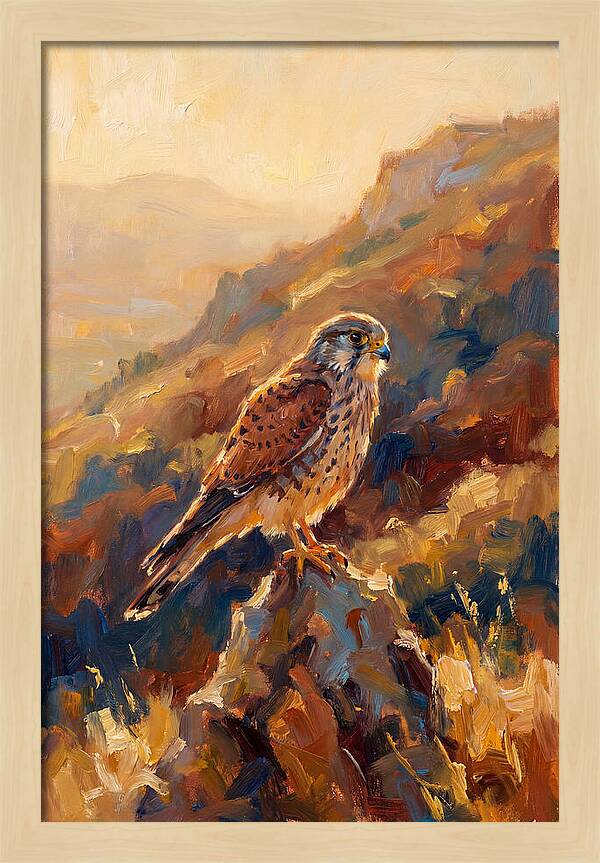 Kestrel In The Mediterranean Light