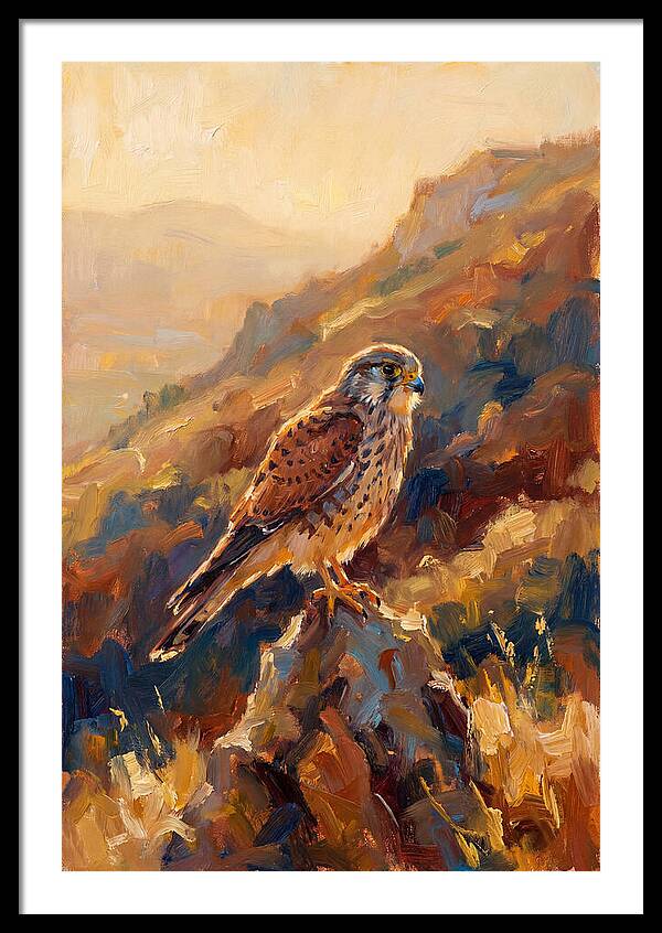Kestrel In The Mediterranean Light