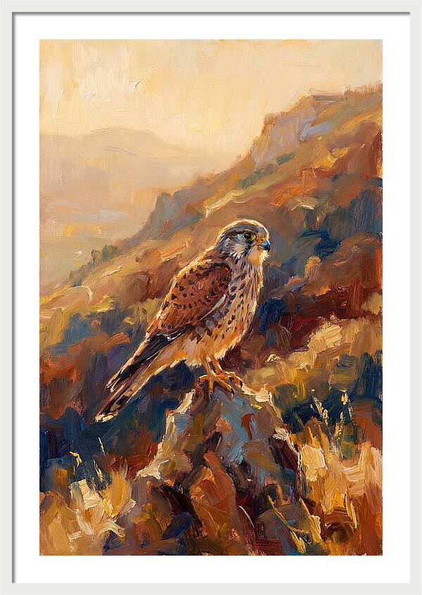 Kestrel In The Mediterranean Light