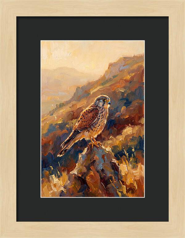 Kestrel In The Mediterranean Light