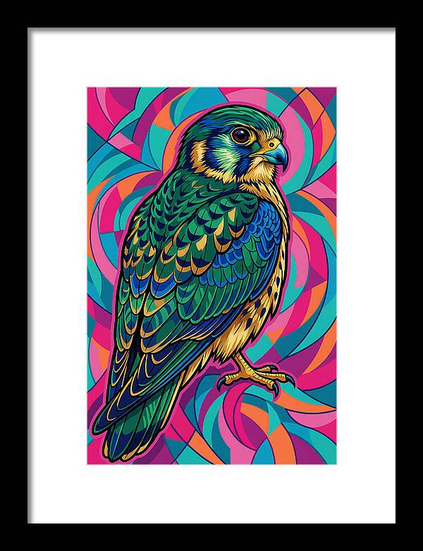 Kestrel In Vibrant Colors