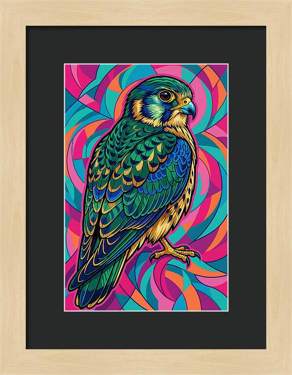 Kestrel In Vibrant Colors